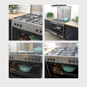 RUSTICA 90CM GAS HOB, ELECTRIC OVEN, ELECTRIC GRILL STAINLESS STEEL
