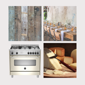 AMERICANA 90CM GAS HOB, ELECTRIC OVEN, ELECTRIC GRILL CREAM