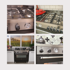 AMERICANA 90CM GAS HOB, ELECTRIC OVEN, ELECTRIC GRILL BLACK