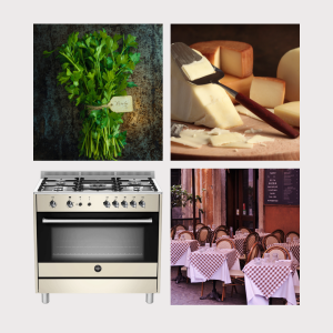 RUSTICA 90CM GAS HOB, GAS OVEN, GAS GRILL CREAM