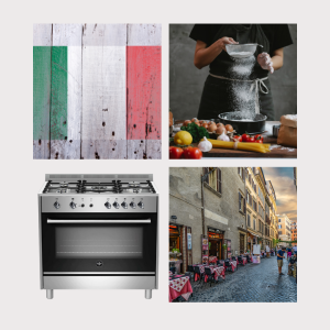 RUSTICA 90CM GAS HOB, GAS OVEN, GAS GRILL STAINLESS STEEL