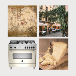 AMERICANA 90CM GAS HOB, GAS OVEN, GAS GRILL CREAM