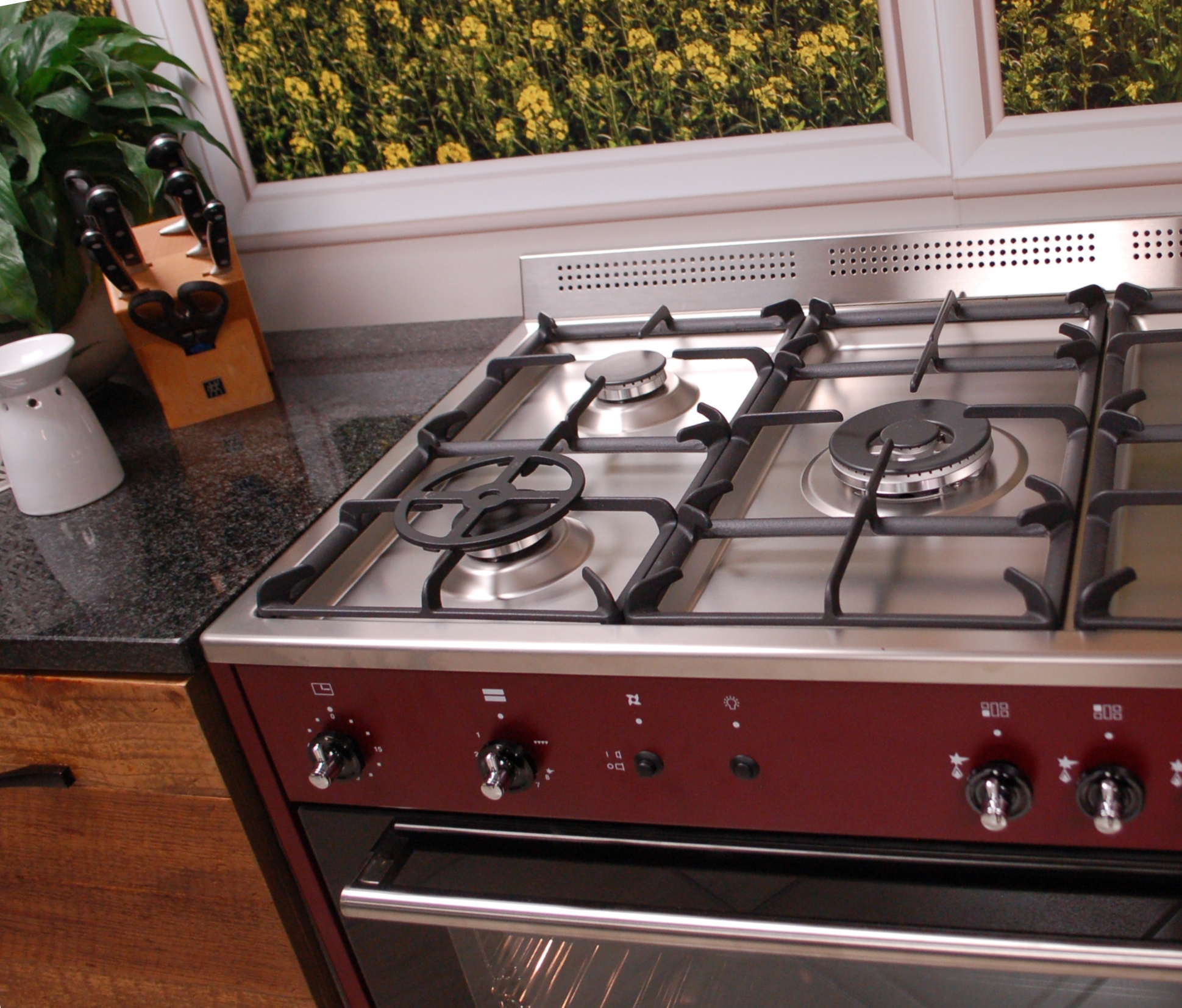 La Germania reduction trivet for better stovetop control when cooking creamy chicken soup
